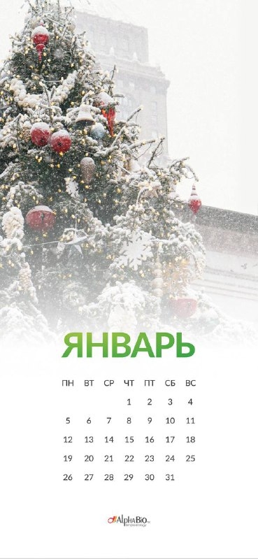 Январские обои от Alpha-Bio Tec. Медторг